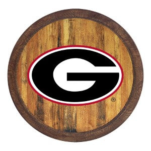 Georgia Bulldogs --- Faux Barrel Top Sign
