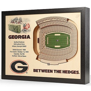 Georgia Bulldogs --- 25-Layer StadiumView 3D Wall Art