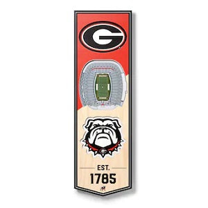 Georgia Bulldogs --- 3-D StadiumView Banner - Small
