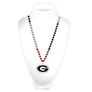Georgia Bulldogs --- Mardi Gras Beads