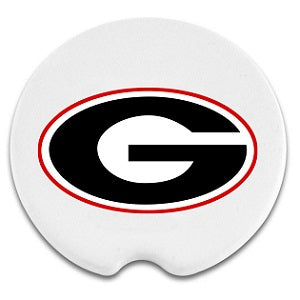 Georgia Bulldogs --- Ceramic Car Coasters 2-pk