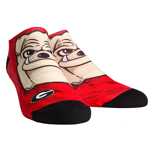 Georgia Bulldogs --- Mascot Low Cut Socks