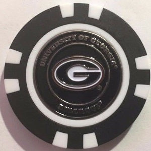 Georgia Bulldogs --- Poker Chip Ball Marker