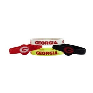 Georgia Bulldogs --- Silicone Bracelets 4-pk