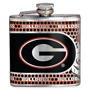 Georgia Bulldogs --- Stainless Steel Flask