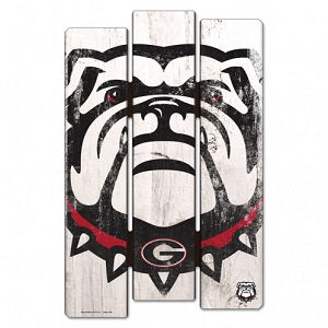 Georgia Bulldogs --- Wood Fence Sign