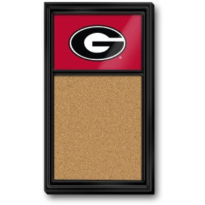 Georgia Bulldogs (black-red) --- Cork Note Board