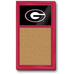 Georgia Bulldogs (red-black) --- Cork Note Board