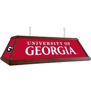 Georgia Bulldogs (red) --- Premium Wood Pool Table Light