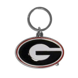 Georgia Bulldogs --- Enameled Key Ring