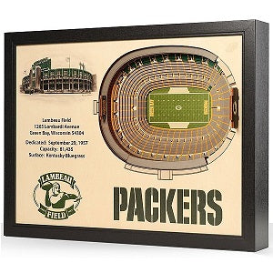 Green Bay Packers --- 25-Layer StadiumView 3D Wall Art