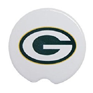 Green Bay Packers --- Ceramic Car Coasters 2-pk