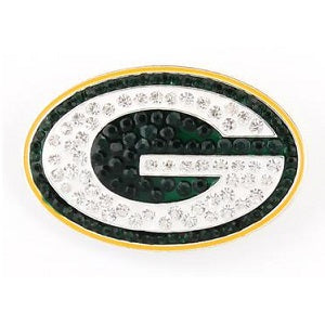 Green Bay Packers --- Crystal Logo Pin