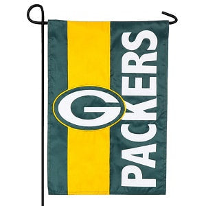 Green Bay Packers --- Embroidered Logo Applique Flag