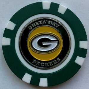 Green Bay Packers --- Poker Chip Ball Marker