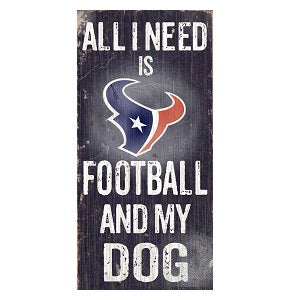 Houston Texans --- All I Need Wood Sign