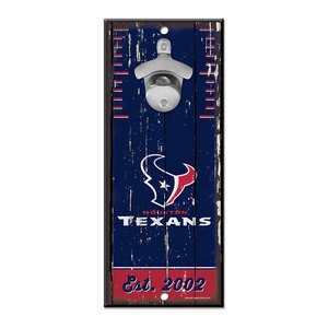Houston Texans --- Bottle Opener Sign