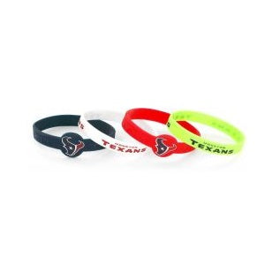 Houston Texans --- Silicone Bracelets 4-pk