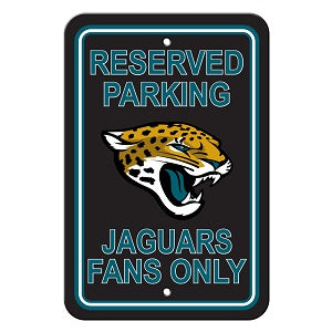 Jacksonville Jaguars --- Reserved Parking Sign