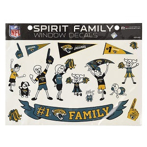 Jacksonville Jaguars --- Spirit Family Window Decal