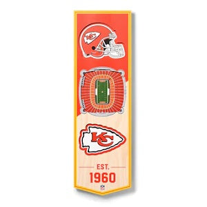 Kansas City Chiefs --- 3-D StadiumView Banner - Small