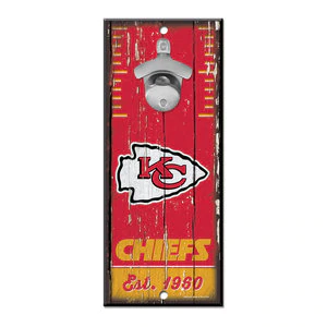 Kansas City Chiefs --- Bottle Opener Sign