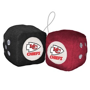 Kansas City Chiefs Fuzzy Dice