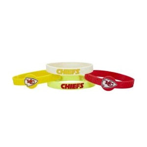 Kansas City Chiefs --- Silicone Bracelets 4-pk