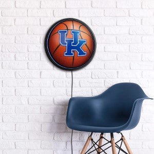Kentucky Wildcats (basketball) --- Round Slimline Lighted Wall Sign