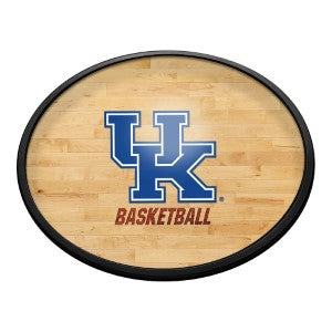 Kentucky Wildcats (hardwood) --- Oval Slimline Lighted Wall Sign