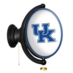 Kentucky Wildcats (white) --- Original Oval Rotating Lighted Wall Sign