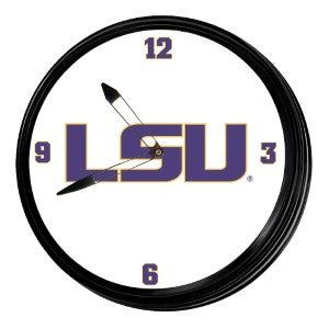 LSU Tigers --- Retro Lighted Wall Clock