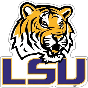 LSU Tigers --- 12in Logo Magnet