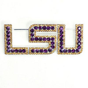 LSU Tigers --- Crystal Logo Pin