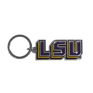 LSU Tigers --- Enameled Key Ring