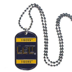 LSU Tigers --- Neck Tag Necklace