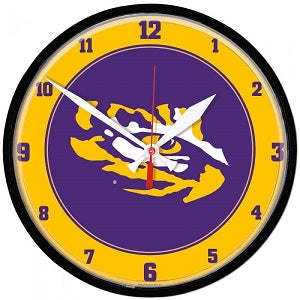 LSU Tigers --- Round Wall Clock