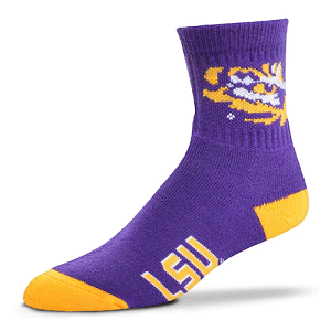 LSU Tigers --- Team Color Crew Socks