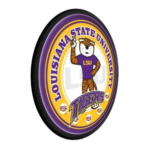 LSU Tigers (Mike the Tiger) --- Round Slimline Lighted Wall Sign