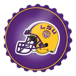 LSU Tigers (helmet) --- Bottle Cap Wall Sign
