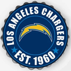Los Angeles Chargers --- Bottle Cap Sign