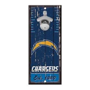 Los Angeles Chargers --- Bottle Opener Sign