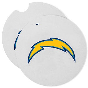 Los Angeles Chargers --- Ceramic Car Coasters 2-pk