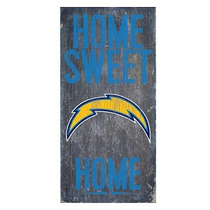 Los Angeles Chargers --- Home Sweet Home Wood Sign