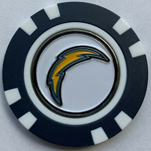 Los Angeles Chargers --- Poker Chip Ball Marker