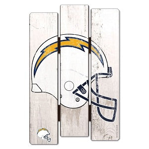 Los Angeles Chargers --- Wood Fence Sign