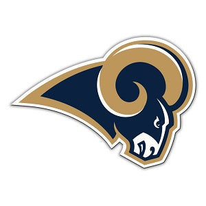 Los Angeles Rams --- 12in Logo Magnet