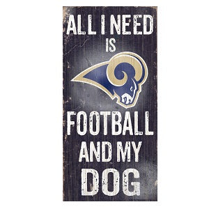 Los Angeles Rams --- All I Need Wood Sign
