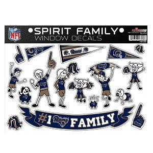Los Angeles Rams --- Spirit Family Window Decal