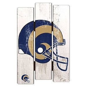 Los Angeles Rams --- Wood Fence Sign